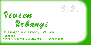 vivien urbanyi business card