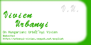 vivien urbanyi business card